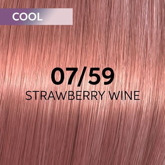 Wella shinefinity гель-крем краска 07/59 клубничное вино 60мл