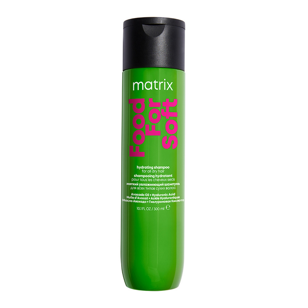 Matrix food for soft шампунь увлажняющий для сухих волос с маслом авокадо и гиалуроновой кислотой 300мл БС