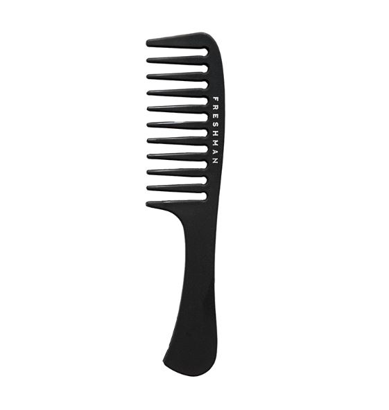Freshman Collection Carbon расческа с ручкой для густых волос с редкой посадкой (э)