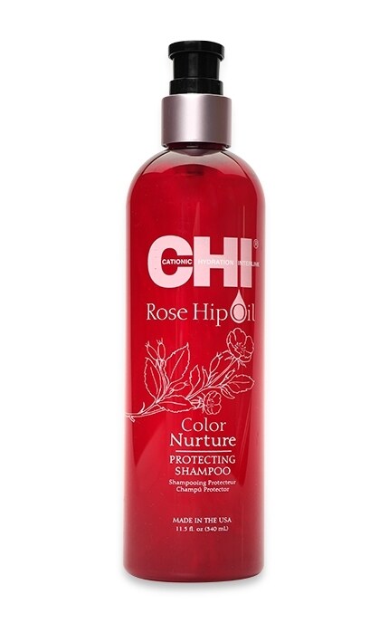 Chi rosehip oil шампунь с маслом дикой розы поддержание цвета 340 мл