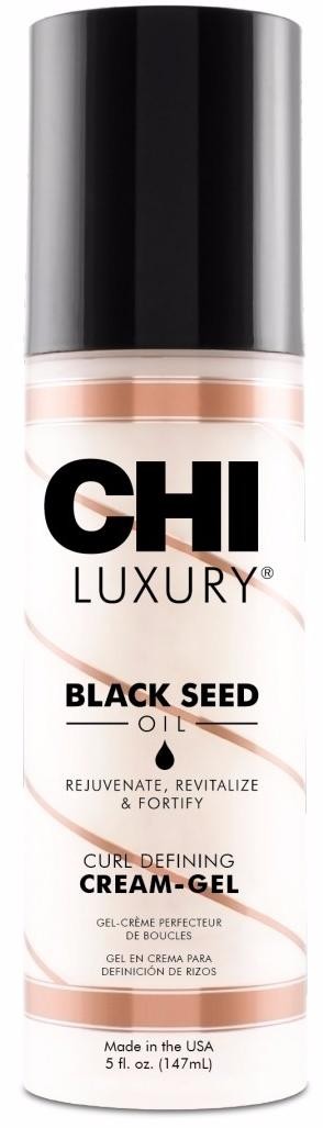 Chi luxury крем гель с маслом семян черного тмина для укладки кудрявых волос 147 мл
