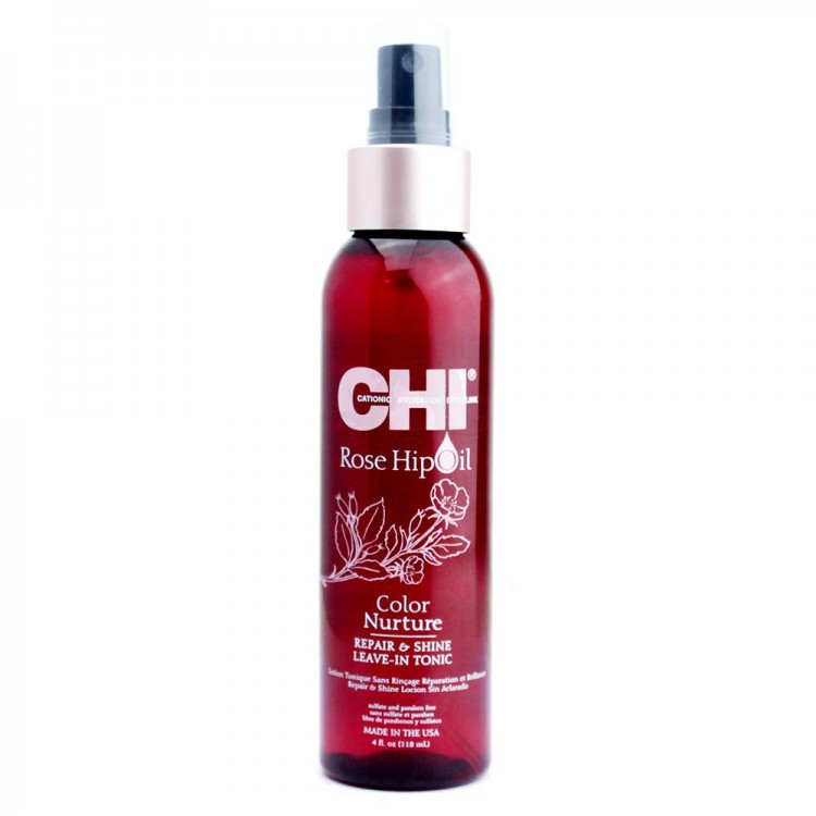 Chi rosehip oil тоник несмываемый с маслом дикой розы поддержание цвета 118 мл