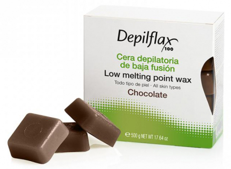 Depilflax воск горячий в брикетах шоколад 500 гр (а)