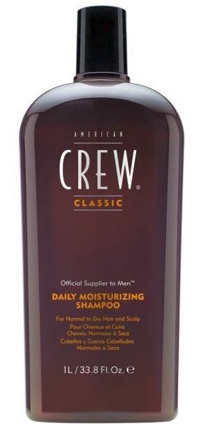 American crew daily moisturizing shampoo шампунь для ежедневного ухода за нормальными и сухими волосами 1000мл ^