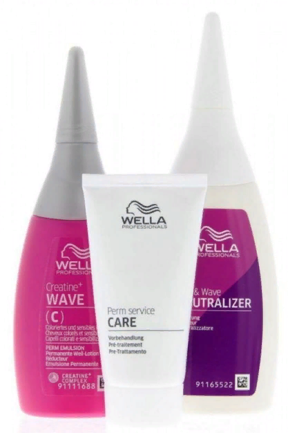 Wella creatine + wave набор для окрашенных и чувствительных волос сиг