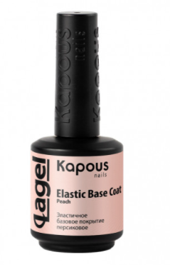 Kapous эластичное базовое покрытие персиковое elastic base coat peach 15мл