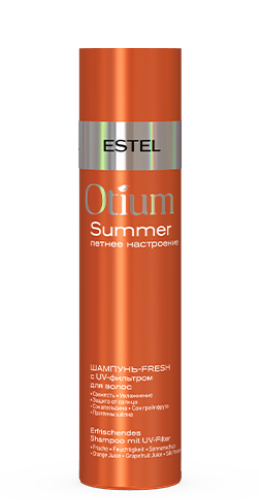 Еstеl оtium summer шампунь-fresh с uv-фильтром для волос 250 мл