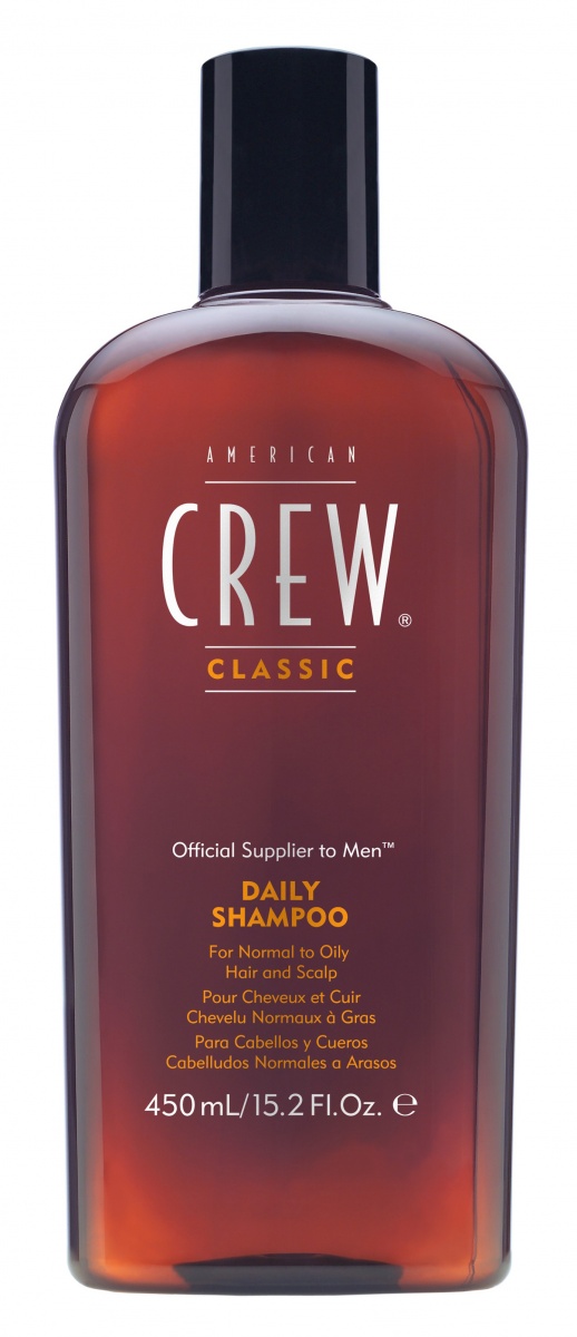 American crew daily deep moisturizing шампунь для ежедневного ухода за нормальными и жирными волосами 450мл ам