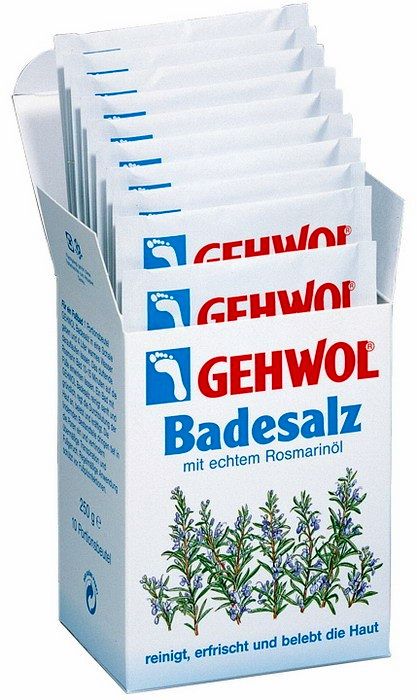 Gehwol соль для ванны с розмарином 10 индивидуальных пакетиков (пл)