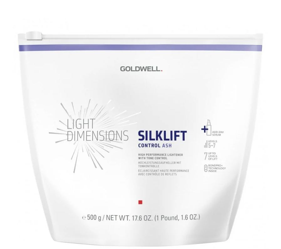Gоldwell silk lift strong control ash осветляющий порошок 500 гр