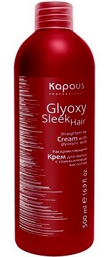 Kapous glyoxy sleek hair распрямляющий крем для волос 500мл