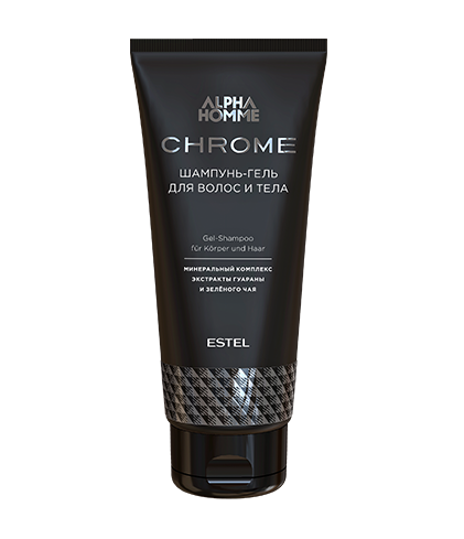 Estel alpha homme chrome шампунь-гель для волос и тела 200 мл