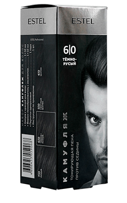 Estel alpha homme набор для камуфляжа волос 6/0 тёмно-русый