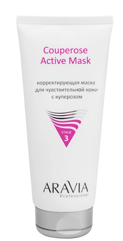 Aravia корректирующая маска для чувствительной кожи с куперозом 200 мл (р)