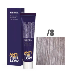 Estel anti-yellow краска-гель для волос ay/8 жемчужный нюанс 60 мл