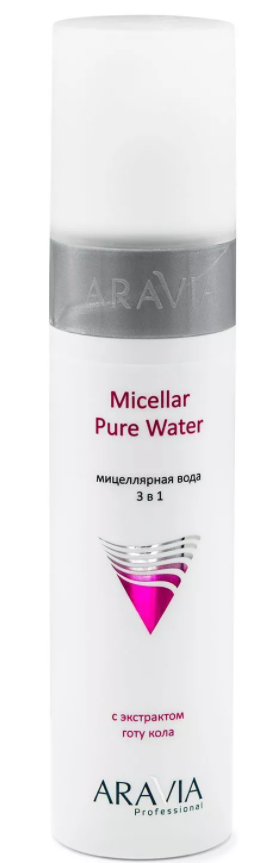 Aravia мицеллярная вода 3 в 1 с экстрактом готу кола 250 мл (р)