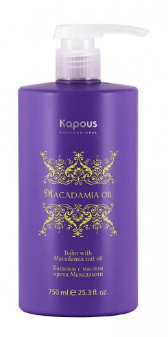 Kapous macadamia oil бальзам для волос с маслом макадамии 750 мл