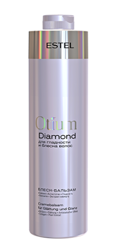 Estel otium diamond блеск бальзам для гладкости и блеска волос 1000 мл