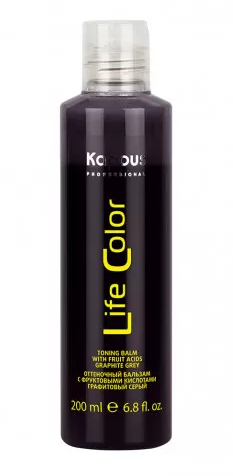 Kapous life color бальзам оттеночный для волос графитовый серый 200мл