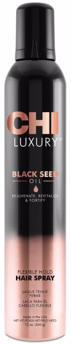 Chi luxury лак для волос с маслом семян черного тмина подвижной фиксации 340 г БС