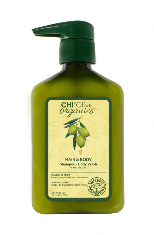 Chi olive шампунь для волос и тела 340 мл БС