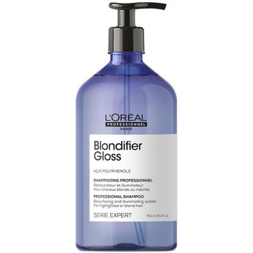 Loreal blondifier gloss шампунь для сияния волос восстанавливающий 750 мл БС
