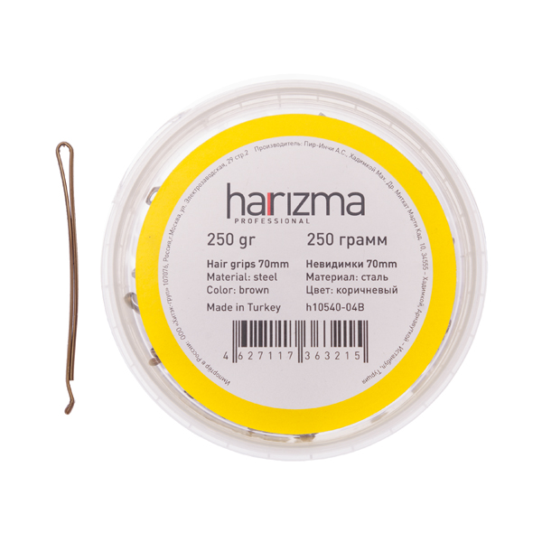 _ Harizma невидимки 70 мм прямые с укороченной верхней частью 250 гр коричневые (Х)