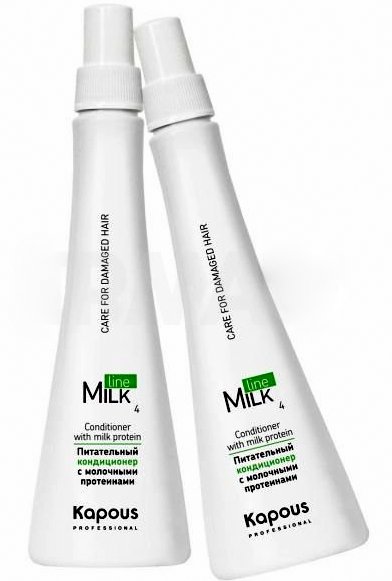 Kapous milk line питательный кондиционер с молочными протеин 250мл*