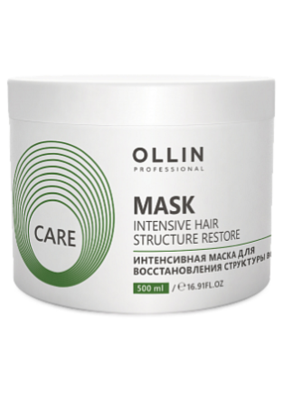 Ollin care интенсивная маска для восстановления структуры волос 500мл