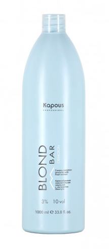 Kapous кремообразная окислительная эмульсия blond bar с экстрактом жемчуга 3% 1000 мл