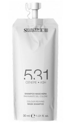 Selective 531 шампунь-маска для возобновления цвета волос пепельный 30мл