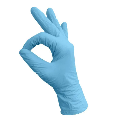 Estel перчатки нитриловые размер L голубые