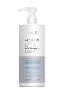 Revlon restart balance шампунь мицеллярный для кожи головы против перхоти и шелушений 1000 мл БС