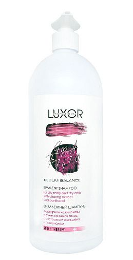 Luxor professional шампунь бивалентный для жирной кожи головы и сухих кончиков волос 1000мл