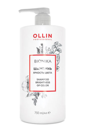 Ollin bionika шампунь для окрашенных волос яркость цвета 750мл