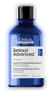 Loreal serioxyl advanced шампунь для очищения и уплотнения волос 300 мл БС