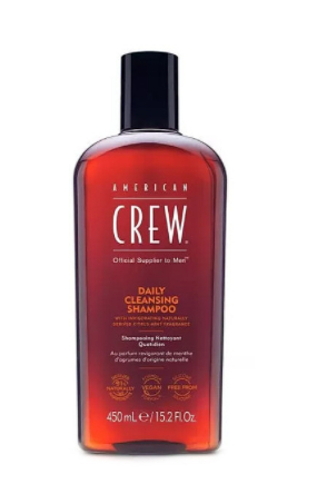American crew daily cleansing shampoo шампунь для ухода за нормальными и жирными волосами 1000мл БС