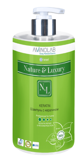 Aminolab Nature&luxury 309 шампунь с кератином 730 мл ^