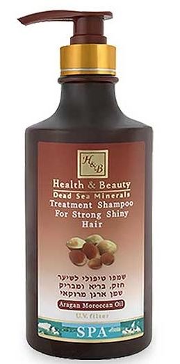 H&b 327 шампунь, укрепляющий для здоровья и блеска волос с аргановым маслом 780мл