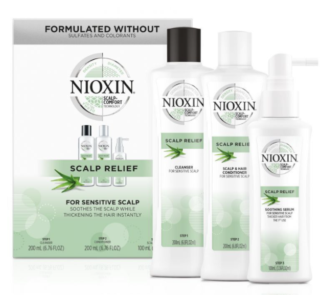 Nioxin scalp relief набор система 200мл+200мл+100мл