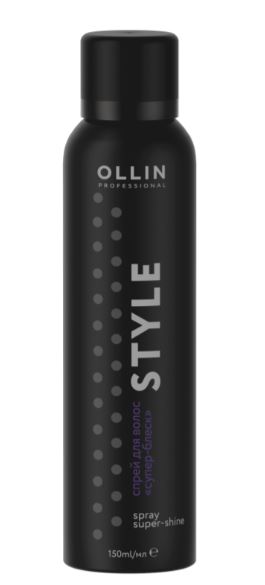 Ollin style спрей для волос супер-блеск 150мл
