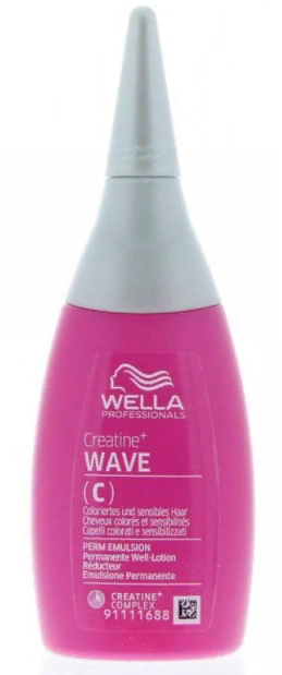 Wella creatine + wave c лосьон для окрашенных и чувствительных волос 75мл