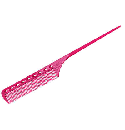 _ YS Park расчёска с хвостиком розовая ys-115 pink Х