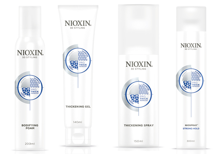 Nioxin 3d styling средства для укладки истонченных волос
