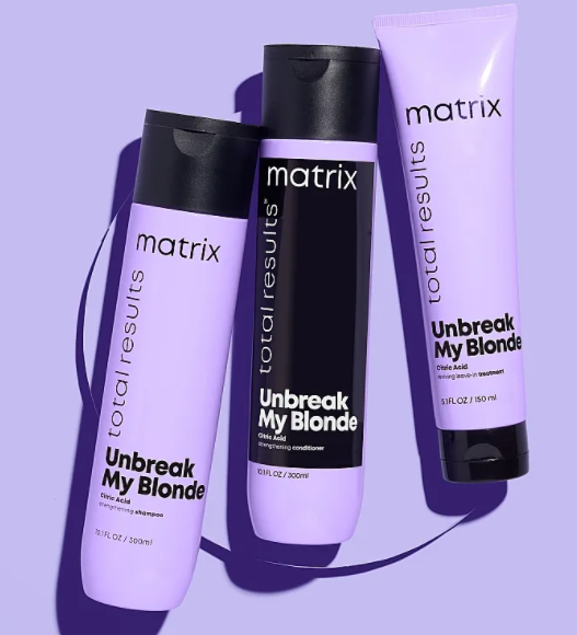 Matrix unbreak my blonde укрепляющая система для осветленных волос