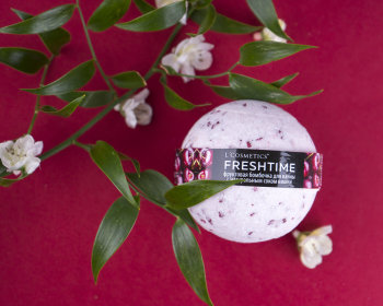 L cosmetics fresh time фруктовая бомбочка для ванны с натуральным соком вишни 160 г