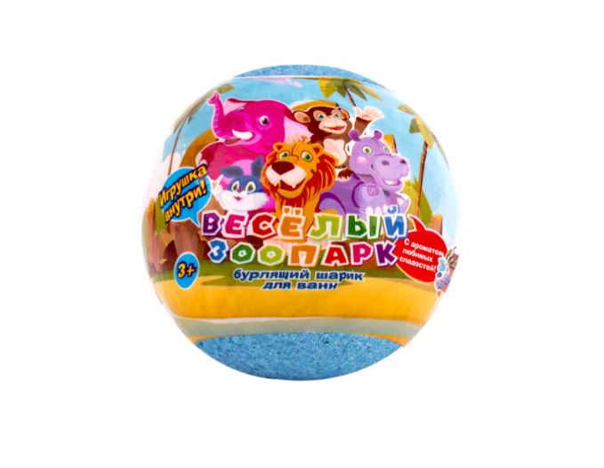 L cosmetics lullaby бурлящий шар для детей с игрушкой внутри весёлый зоопарк в ассортименте 130 г