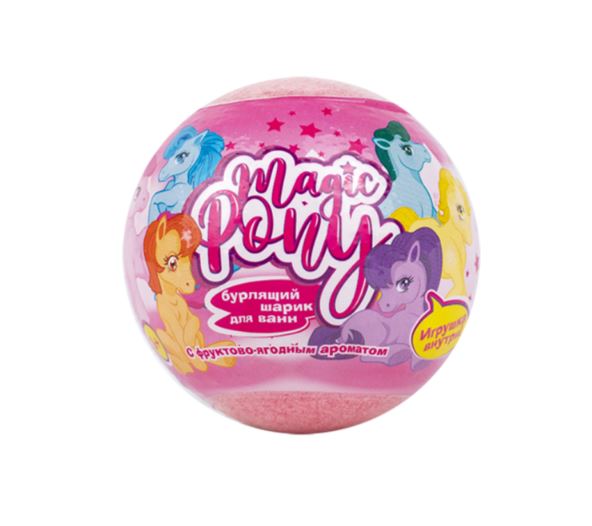 L cosmetics lullaby бурлящий шар для детей с игрушкой внутри magic pony в ассортименте 130 г