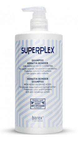 Barex superplex шампунь кератин бондер 750мл