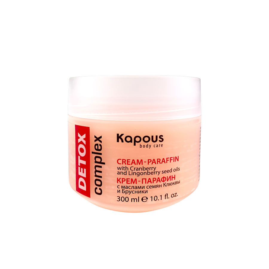 Kapous крем парафин detox complex с маслами семян клюквы и брусники 300мл